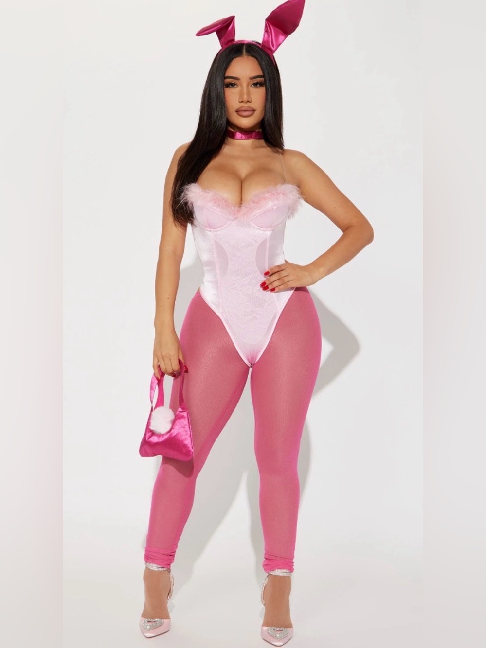 Fashion Nova Legally Blonde Pink Bunny Costume